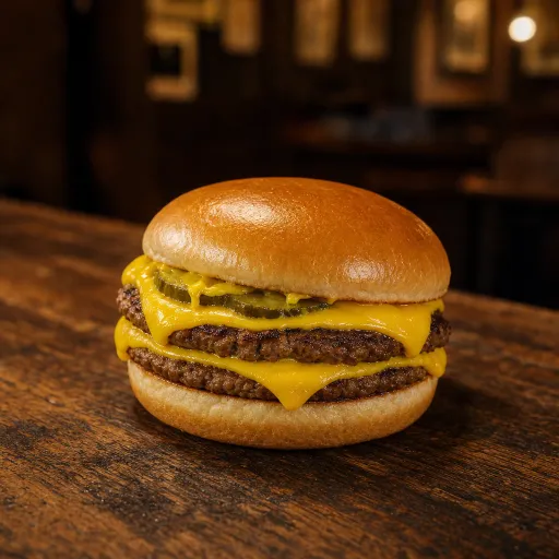 Le même burger dans le style Rustique chaleureux